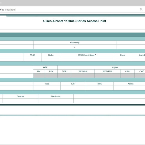 CISCO Aironet 1130G Series IEEE 802.11 b/g Access Point | AIR-AP1131G-A-K9 V03 - Picture 14 of 14